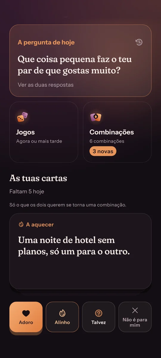 Uma carta para avaliares no teu canto: adoro, alinho, talvez ou não é para mim